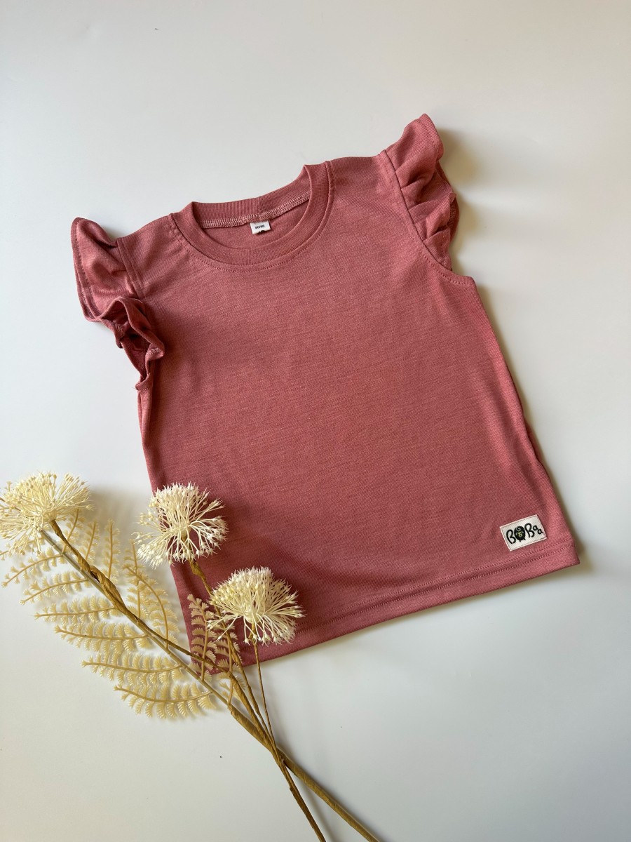 KOSZULKA ZE SKSZYDEŁKAMI MERINO JEDWAB