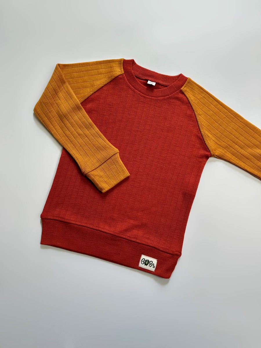 BLUZKA CZERWONO-ŻÓŁTA  3 KOLORY