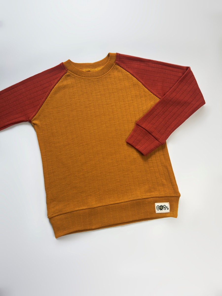 BLUZKA ŻÓŁTO-CZERWONA 3 KOLORY