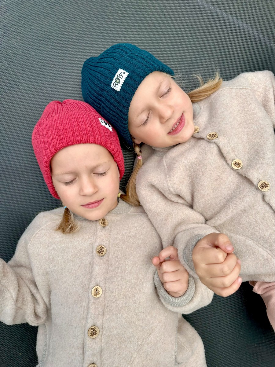 CZAPKA MERINO DLA DOROSŁYCH I DZIECI ZIELONY MORSKI - obrazek 3