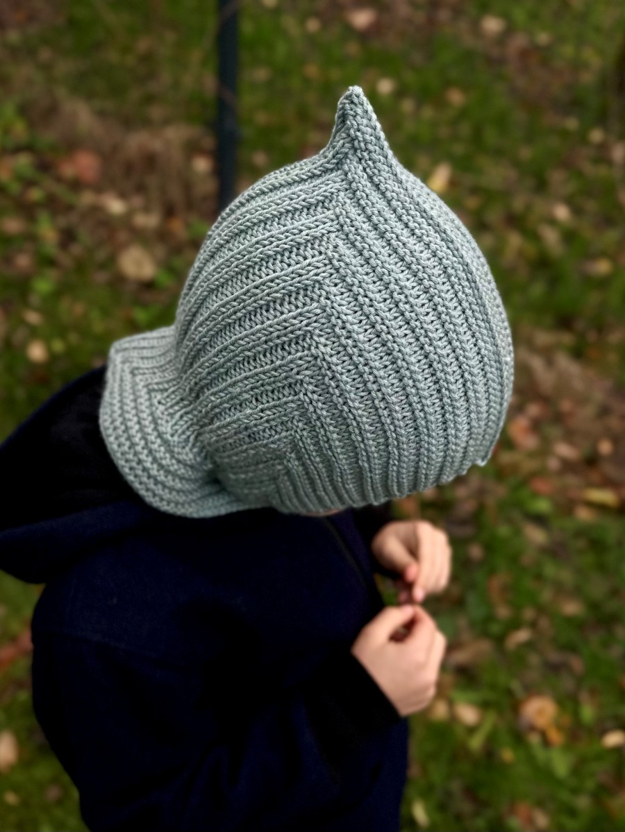 CZAPKA KRASNOLUDKA 100% MERINO MIĘTA - obrazek 5