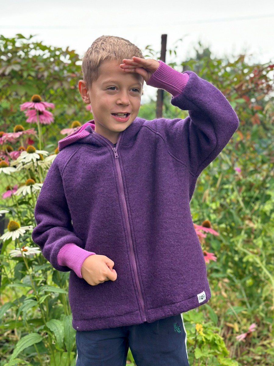 DWUWARSTWOWA KURTKA OVERSIZE Z WEŁNY MERINO - obrazek 7